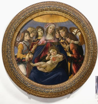 Mary with Child and Six Angels by Sandro Botticelli